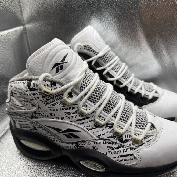 Size 11 Reebok Question Mid Misunderstood‎ Allen Iverson Men's Shoes V69765 - Picture 4 of 11